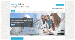 Desktop Screenshot of nursingonpoint.com